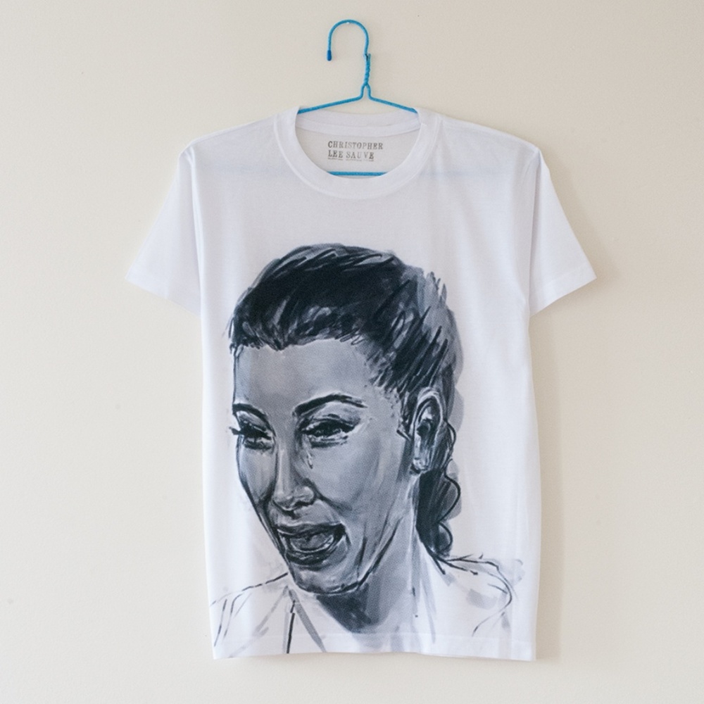 Kim Kardashian crying t-shirt by Christopher Sauve